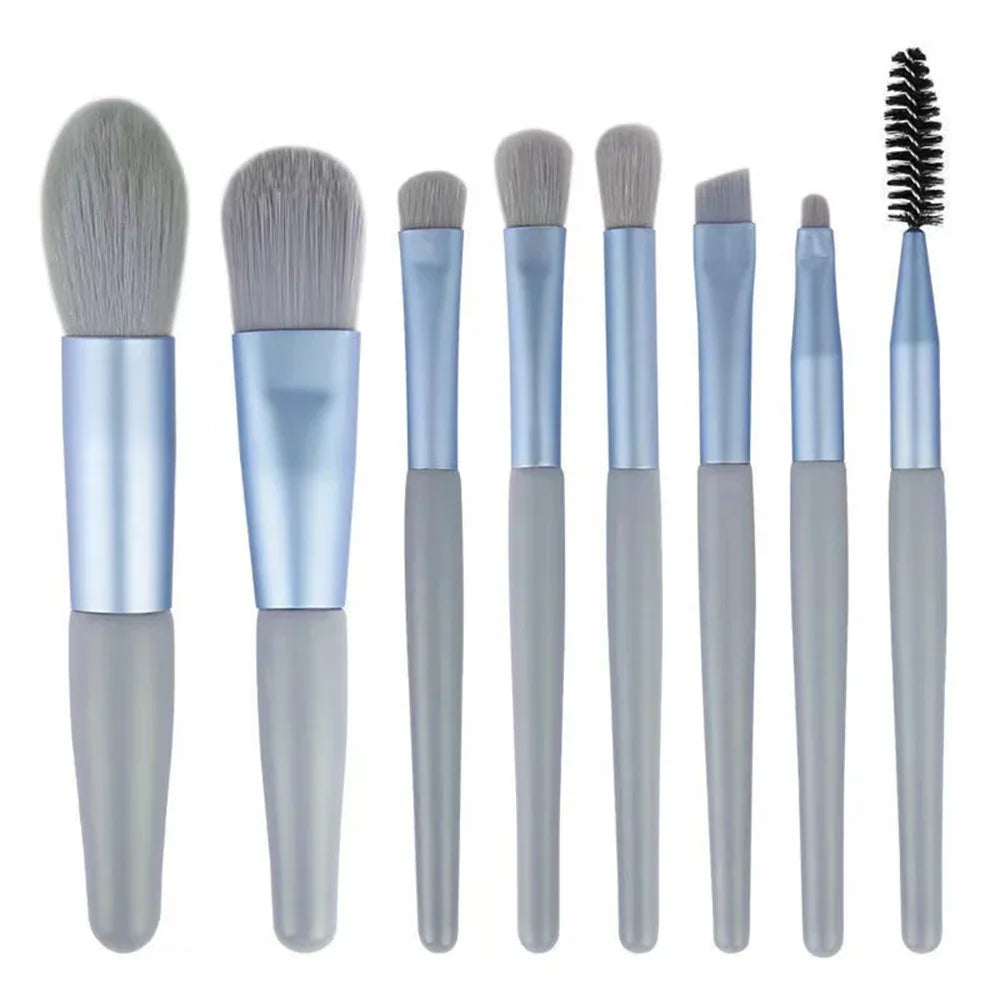Pinceau de maquillage 8Pcs Pinceau de maquillage Pinceau de maquillage Blush Pinceau de poudre détaché Pinceau d'ombre des yeux Highlighter Fondation Brush Outils de beauté