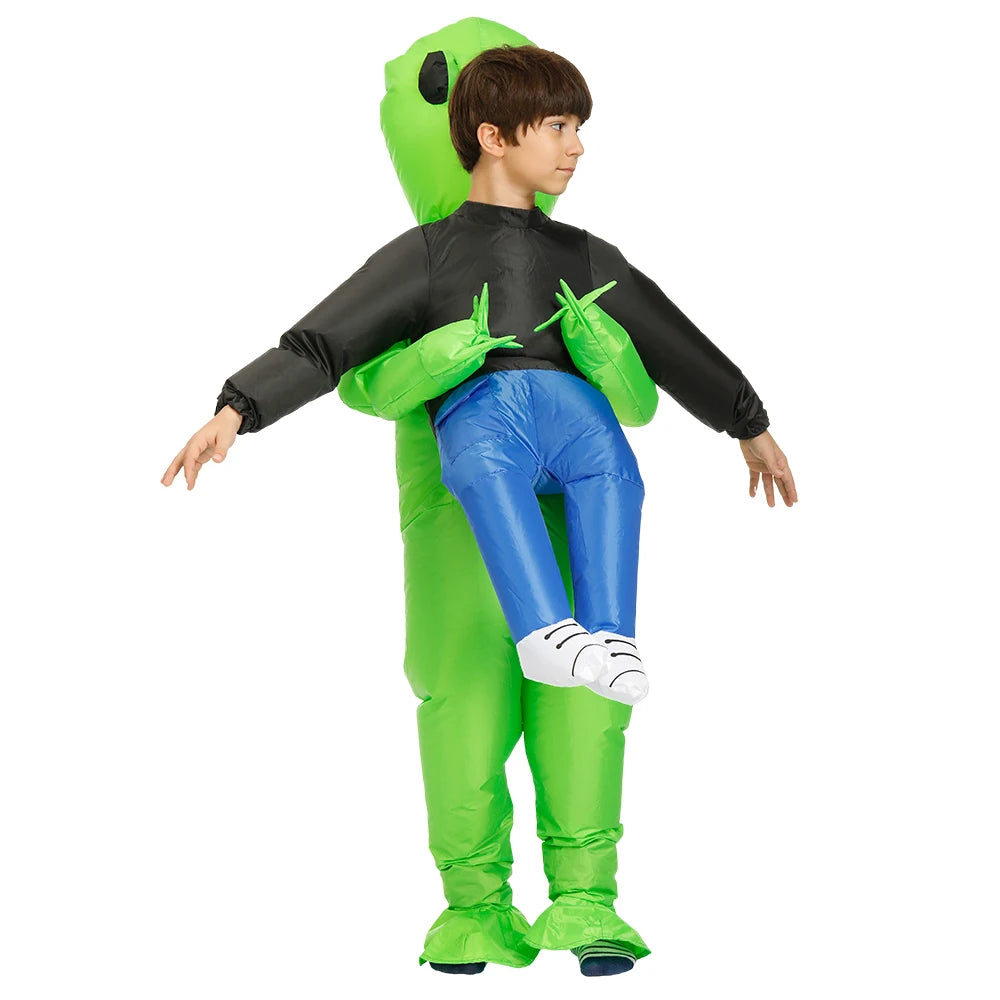 Costume gonflable ET-Aliens – Cosplay monstre effrayant pour les adultes et les enfants, Halloween, Noël, Thanksgiving, Fête, Costume Festival