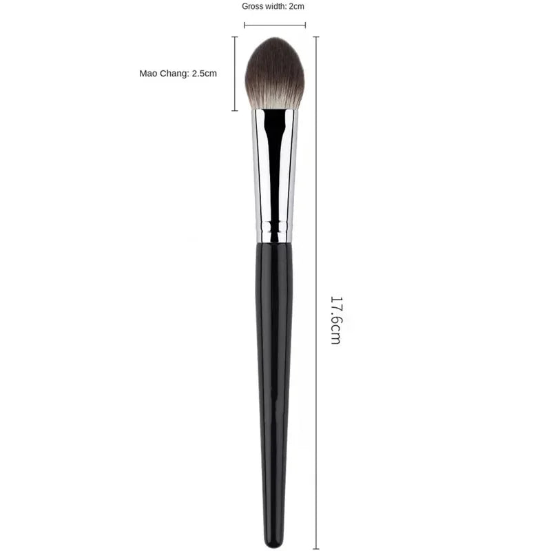 1/2PCS Peach Brush blusher cœur – Petit pinceau plat précis pour poudre, crème et blush liquide