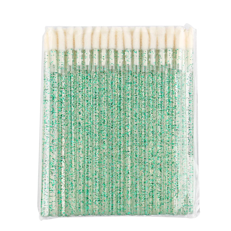 Lanjinglin 5/50 Pcs Disposable Lip Brush Makeup Brushes – Lipstick Applicator Wands & Eyelash Extension Tool, Professional Beauty Accessories