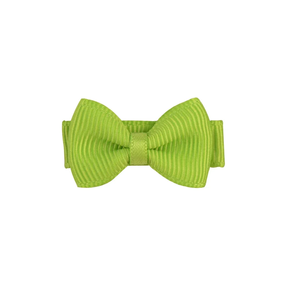 1.2 Inches Mini Bows de cheveux avec clip – Grips de cheveux de couleurs solides pour les enfants et bébé fille