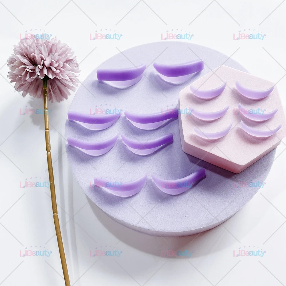 Libeauty 7 Paris Reusable Lash Lift Shield Pads – Silicone Cils Curler & Curling Iron Accessoires, outil de maquillage