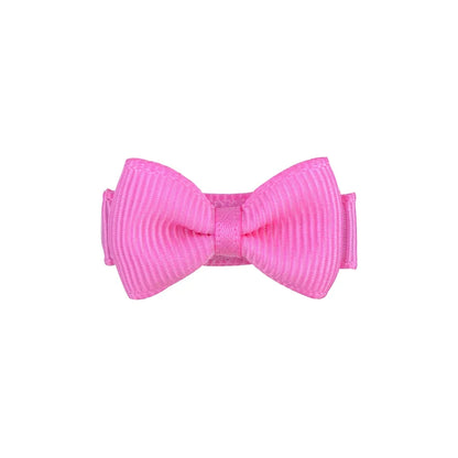 1.2 Inches Mini Bows de cheveux avec clip – Grips de cheveux de couleurs solides pour les enfants et bébé fille
