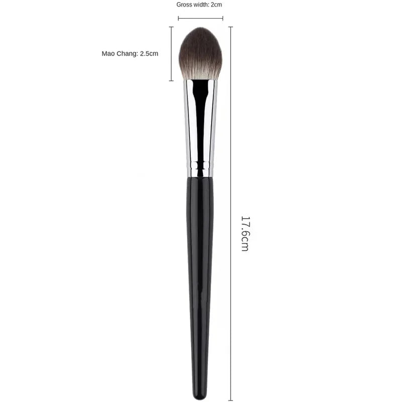 1/2PCS Peach Brush blusher cœur – Petit pinceau plat précis pour poudre, crème et blush liquide