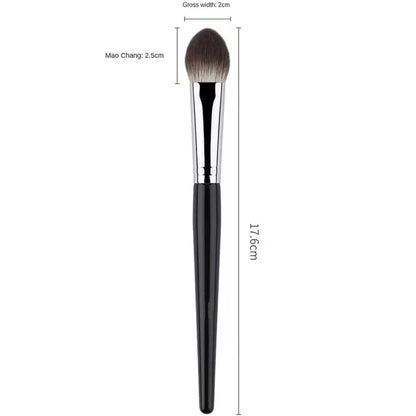 1/2PCS Peach Brush blusher cœur – Petit pinceau plat précis pour poudre, crème et blush liquide