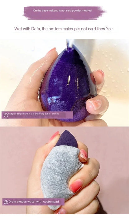 4PCS Makeup Sponge Blender Beauty Egg Cosmetic Puff – Soft Foundation & Powder Sponges for Women, Professional Beauty Tools