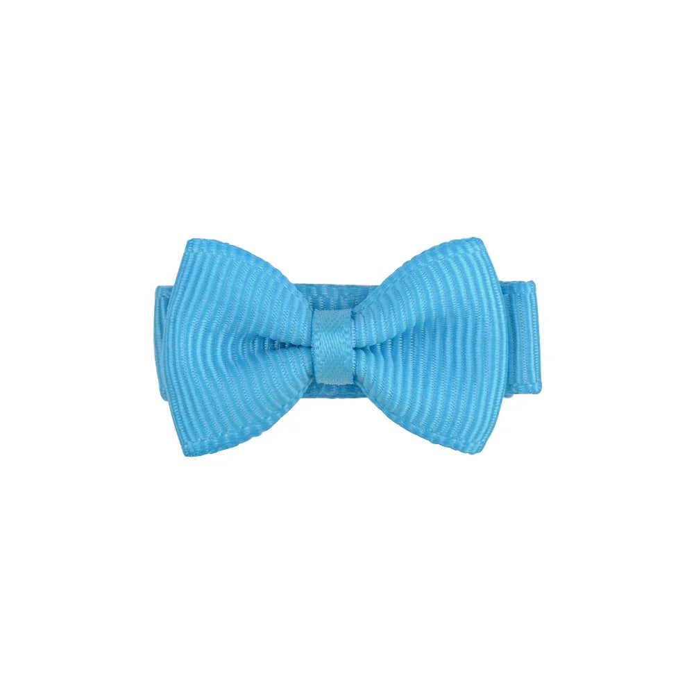 1.2 Inches Mini Bows de cheveux avec clip – Grips de cheveux de couleurs solides pour les enfants et bébé fille