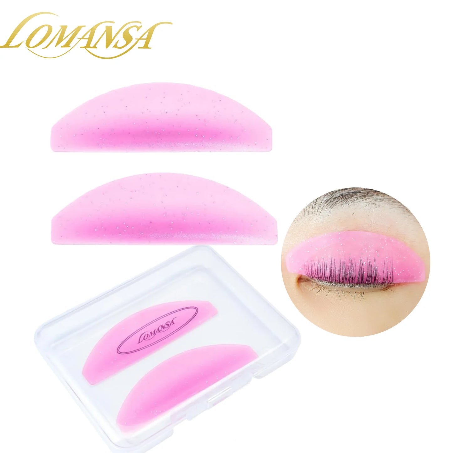 Lomansa 1 paire Silicone Lash Adoucissant Pads – Perm Perm Rods & Shields pour le levage de la laisse, Accessoires professionnels de cils