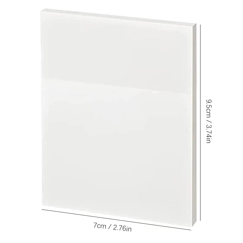 50 Blatt Transparent Sticky Notes – Wasserdichte Message & Signature Sticker für Notebooks