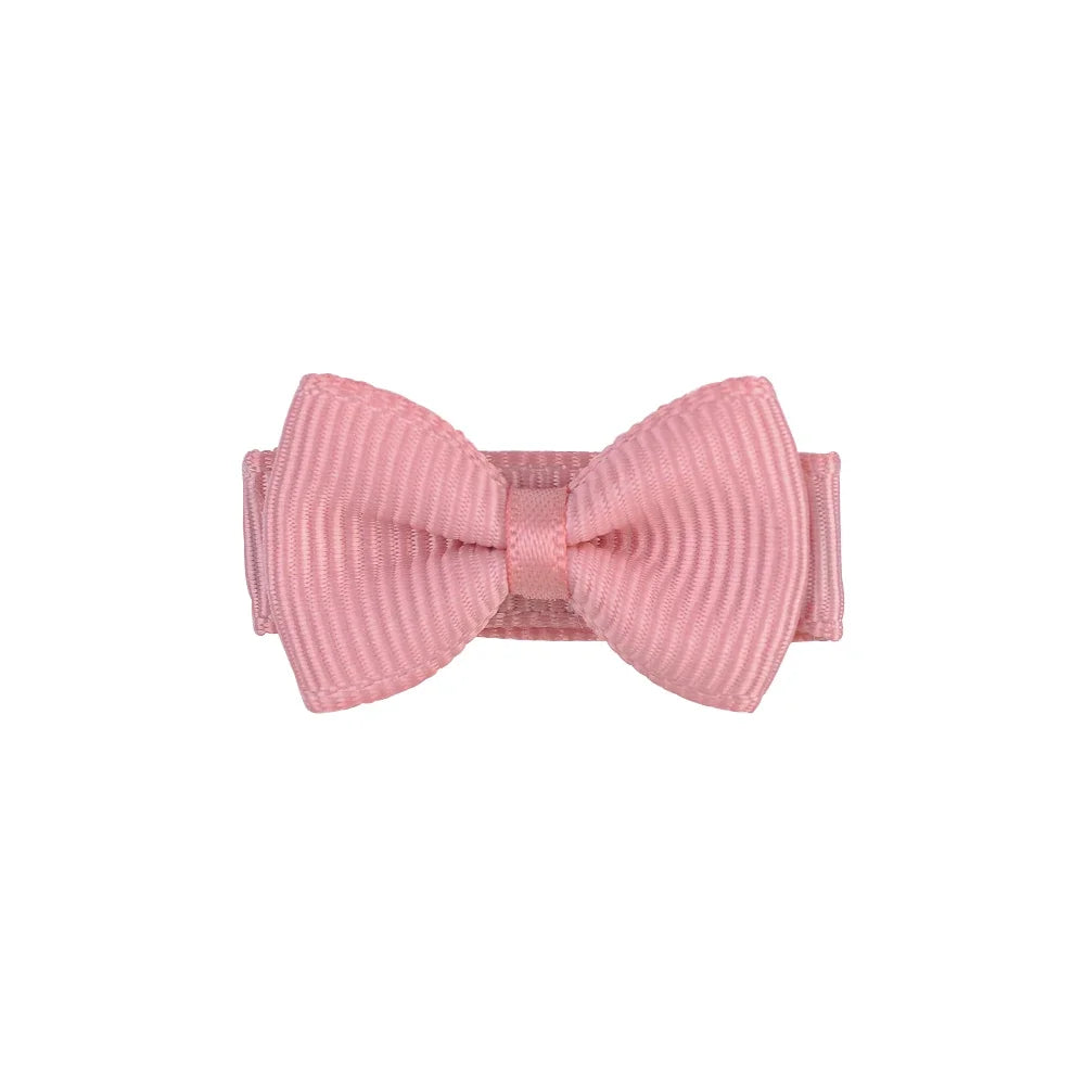 1.2 Inches Mini Bows de cheveux avec clip – Grips de cheveux de couleurs solides pour les enfants et bébé fille