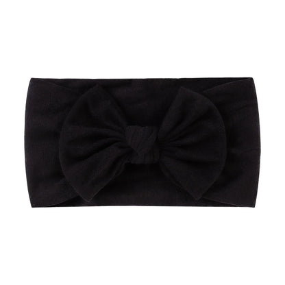 1Pc Baby Nylon Headscarf – Handmade Flower Headband for Newborn Girls, Toddler Elastic Hair Turban