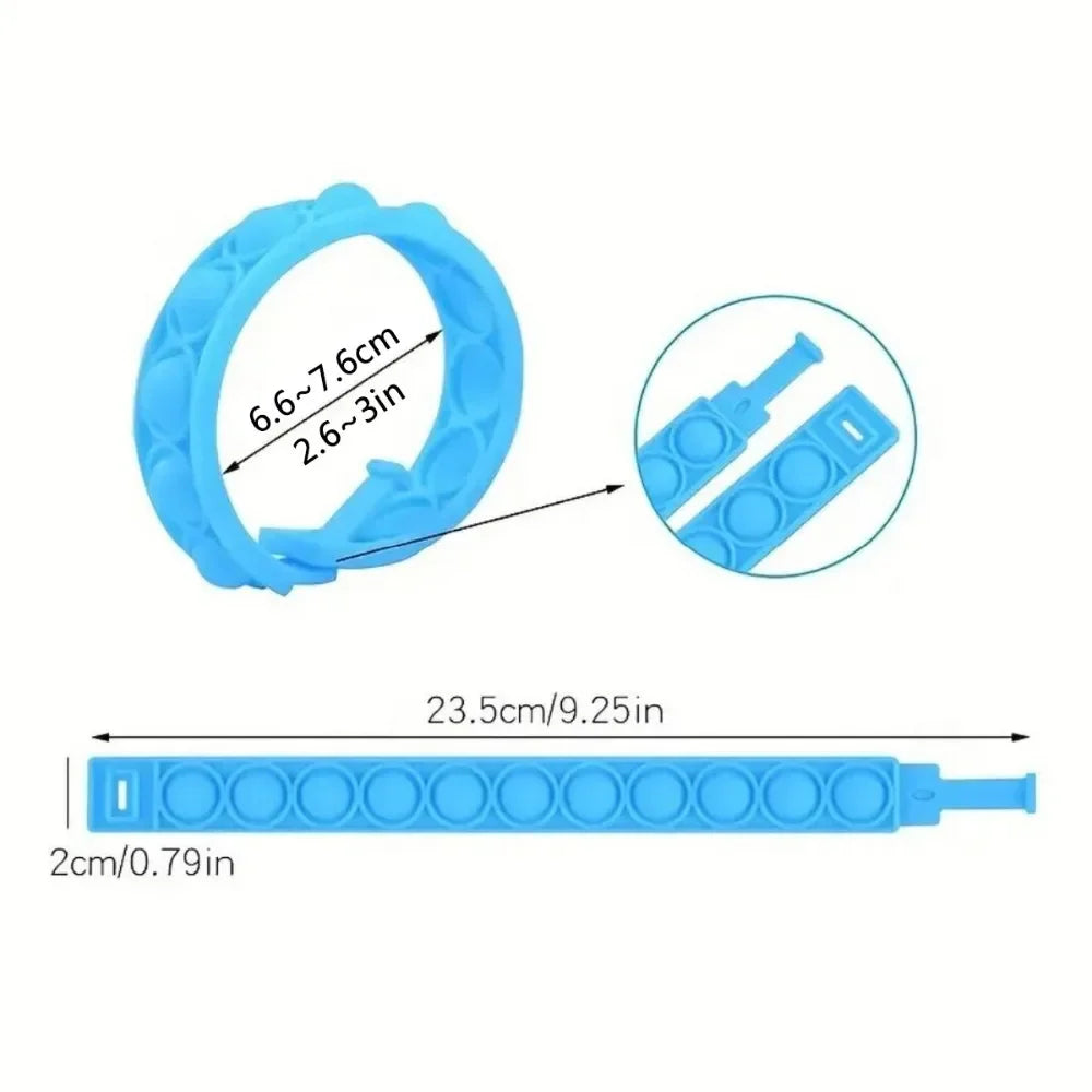 12/24/36PCS Silikon Bunt Bubble Armband – Kids Party Favors, Geburtstagsgeschenke, Hochzeits-Souvenirs, Karneval & Urlaub Armbänder