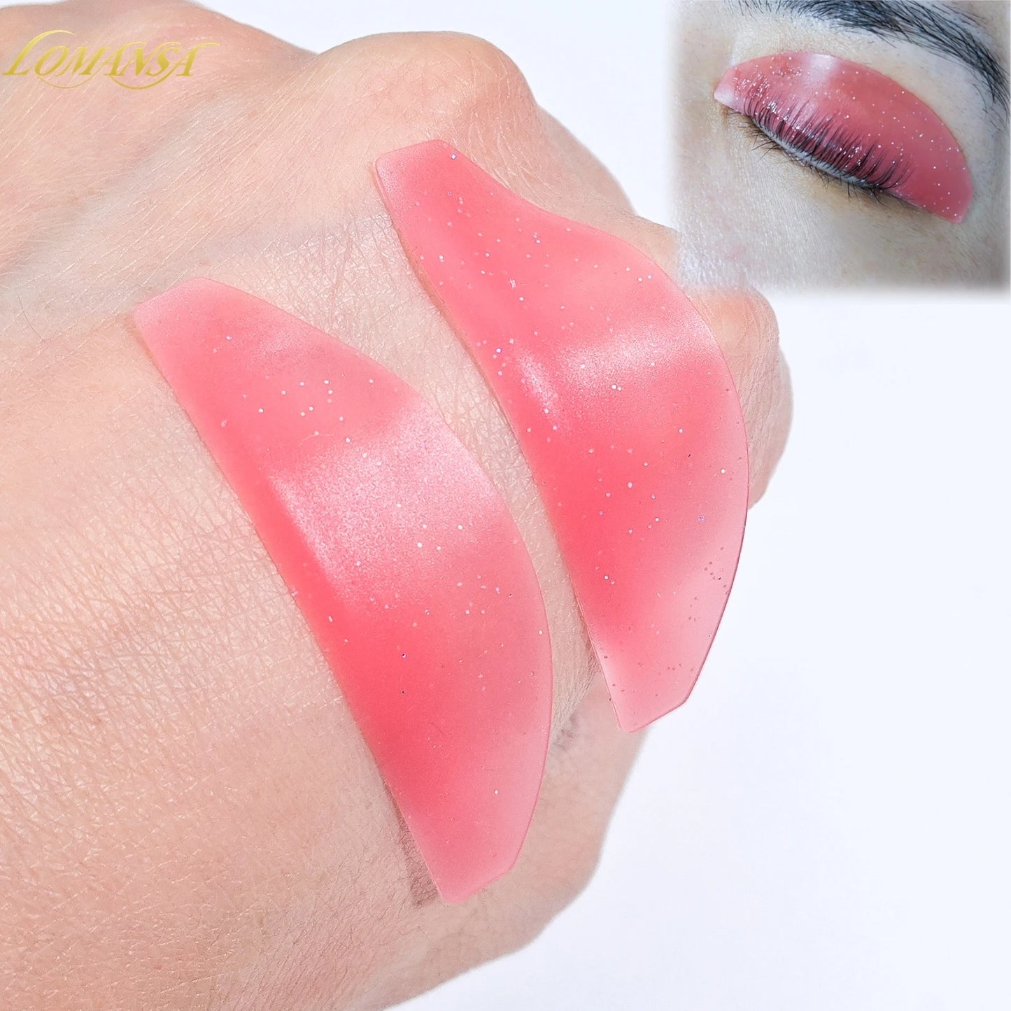 Lomansa 1 paire Silicone Lash Adoucissant Pads – Perm Perm Rods & Shields pour le levage de la laisse, Accessoires professionnels de cils