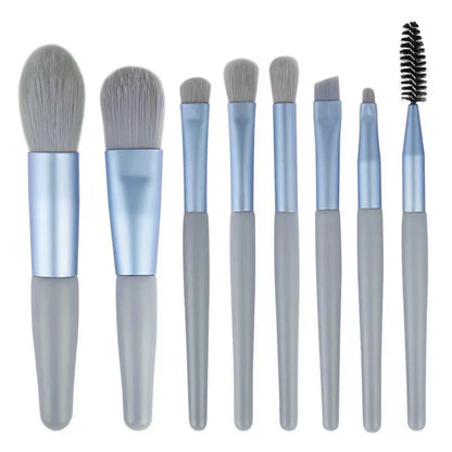 Pinceau de maquillage 8Pcs Pinceau de maquillage Pinceau de maquillage Blush Pinceau de poudre détaché Pinceau d'ombre des yeux Highlighter Fondation Brush Outils de beauté