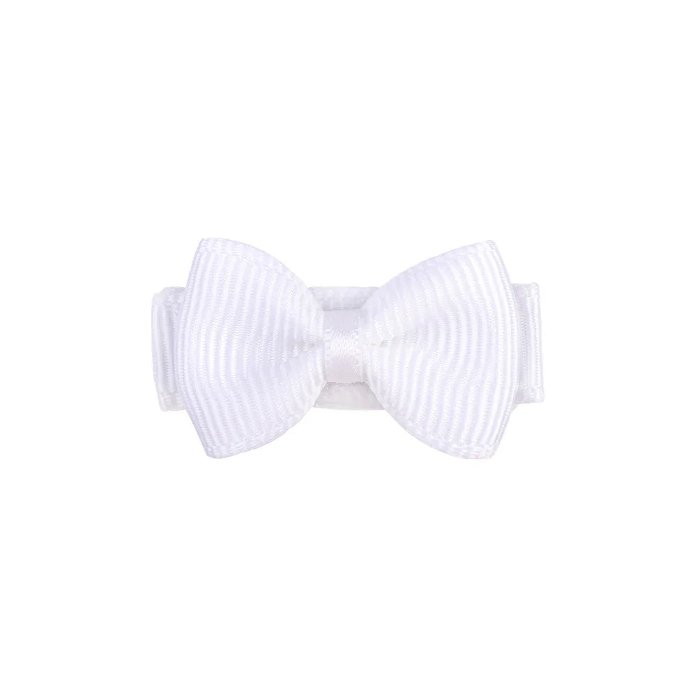1.2 Inches Mini Bows de cheveux avec clip – Grips de cheveux de couleurs solides pour les enfants et bébé fille