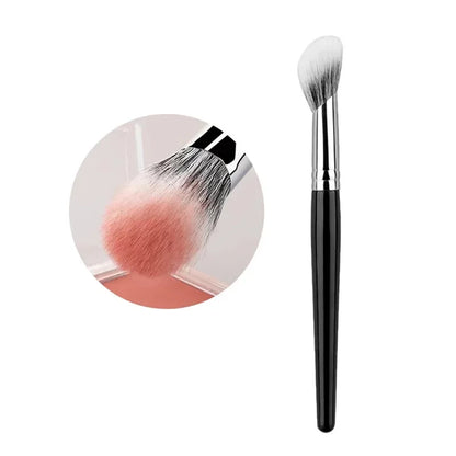 1/2PCS Peach Brush blusher cœur – Petit pinceau plat précis pour poudre, crème et blush liquide