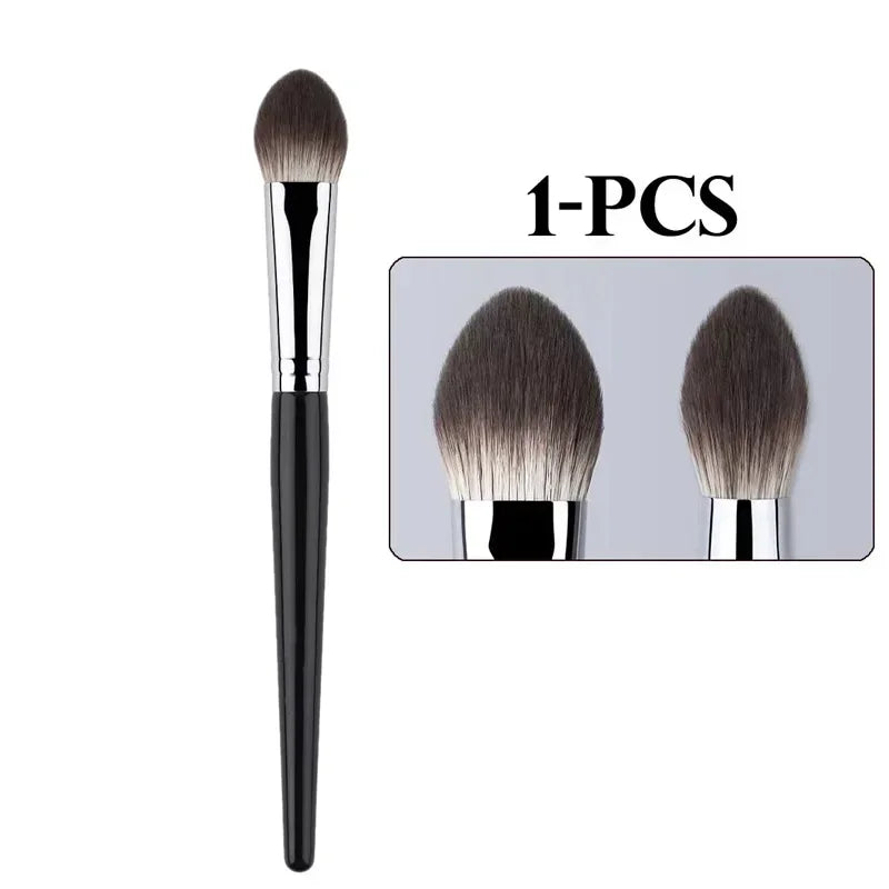 1/2PCS Peach Brush blusher cœur – Petit pinceau plat précis pour poudre, crème et blush liquide