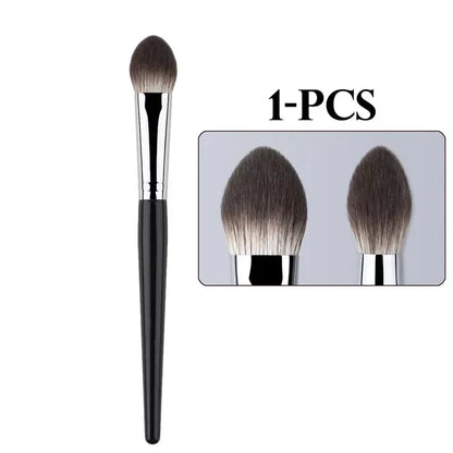 1/2PCS Peach Brush blusher cœur – Petit pinceau plat précis pour poudre, crème et blush liquide