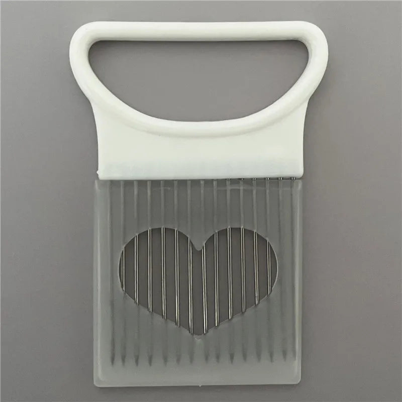 304 Support de coupe d'oignon en acier inoxydable – Guide de coupe de fourche et de glissade alimentaire pour oignons, tomates, pommes de terre et viande