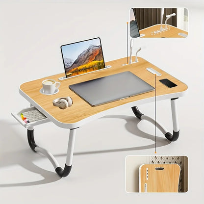 Table de lit portable ultra large – Bureau d'ordinateur pliable pour lit, canapé ou plancher