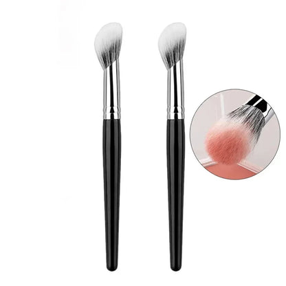 1/2PCS Peach Brush blusher cœur – Petit pinceau plat précis pour poudre, crème et blush liquide